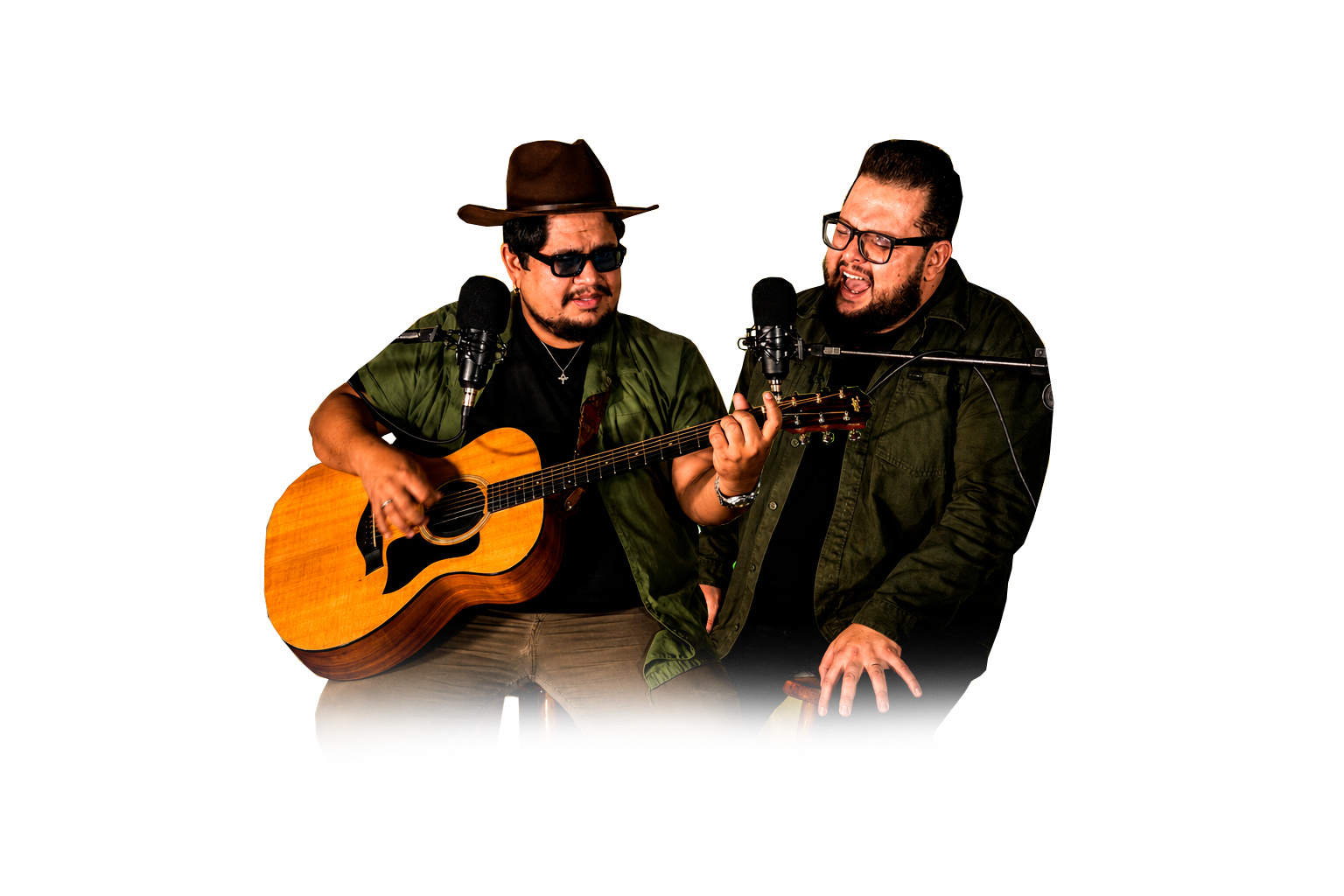 Ade & Bernardo em apresentação acústica